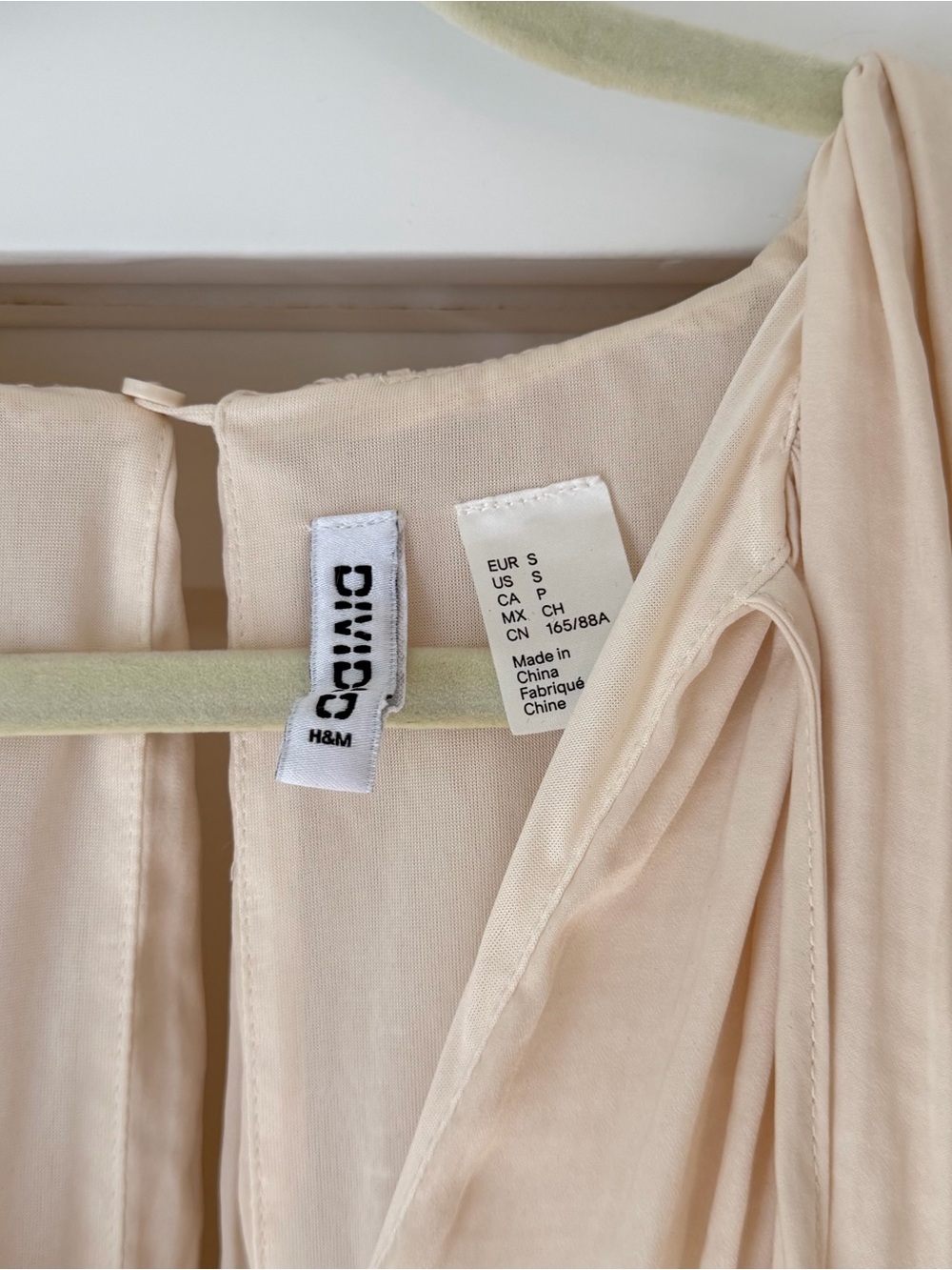 Women's Cream Long-Sleeve Pleated Dress - Picture 3 of 3